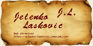 Jelenko Lasković vizit kartica